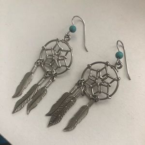 Dream catcher earrings